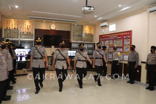 FOTO : Upacara serah terima 2 Pejabat baru di Polres Ponorogo