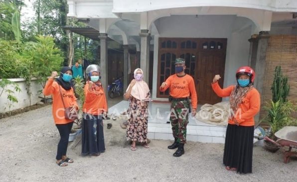 FOTO : Satgas Relawan covid-19 Desa Ngampel,kecamatan Balong Kab.Ponorogo