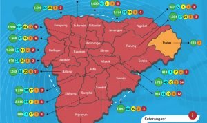 Peta Sebaran Covid-19 di Kabupaten Ponorogo